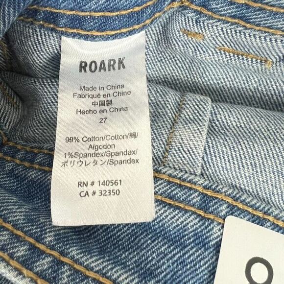 Roark Jeans Womens 27 Blue High Rise Sailor Fit Utility HWY 125 Wide Leg - Picture 6 of 8